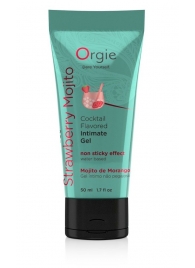 Съедобный интимный гель Orgie Lube Tube Cocktail Strawberry Mojito - 50 мл. - ORGIE - купить с доставкой в Евпатории