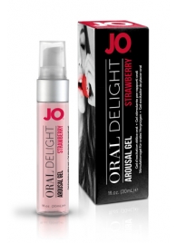 Клубничный лубрикант для оральных ласк Oral Delight Strawberry Sensation - 30 мл. - System JO - купить с доставкой в Евпатории