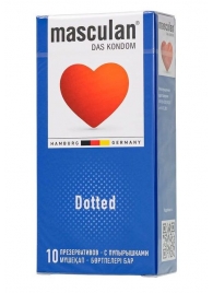 Презервативы с пупырышками Masculan Dotted - 10 шт. - Masculan - купить с доставкой в Евпатории