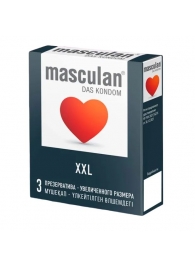 Презервативы увеличенного размера Masculan XXL - 3 шт. - Masculan - купить с доставкой в Евпатории