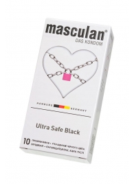 Ультрапрочные презервативы Masculan Ultra Safe Black - 10 шт. - Masculan - купить с доставкой в Евпатории