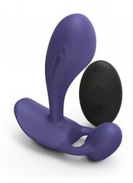 Темно-синий вибромассажер Witty P G Vibrator with Remote Control - Love to Love - в Евпатории купить с доставкой