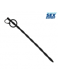 Черный стимулятор уретры Sex Expert - Sex Expert - купить с доставкой в Евпатории