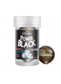 Интимный гель Power Black Hot Ball с охлаждающе-разогревающим эффектом (2 шарика по 3 гр.) - HotFlowers - купить с доставкой в Евпатории