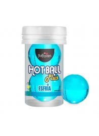 Лубрикант на масляной основе Hot Ball Plus с охлаждающим эффектом (2 шарика по 3 гр.) - HotFlowers - купить с доставкой в Евпатории