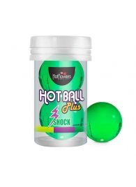 Лубрикант на силиконовой основе Hot Ball Plus с покалывающим эффектом (2 шарика по 3 гр.) - HotFlowers - купить с доставкой в Евпатории