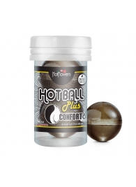 Анальный лубрикант на масляной основе Hot Ball Plus Conforto (2 шарика по 3 гр.) - HotFlowers - купить с доставкой в Евпатории