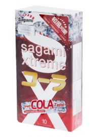 Ароматизированные презервативы Sagami Xtreme COLA - 10 шт. - Sagami - купить с доставкой в Евпатории