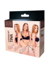 Набор из 3 мастурбаторов The Girl Next Door Tina - Dream Toys - в Евпатории купить с доставкой