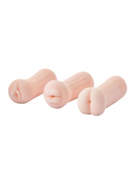 Набор из 3 мастурбаторов The Girl Next Door Tina - Dream Toys - в Евпатории купить с доставкой