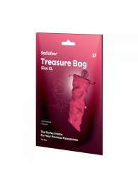 Розовый мешочек для хранения игрушек Treasure Bag XL - Satisfyer - купить с доставкой в Евпатории