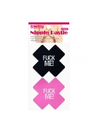 Набор из 2 пар пэстисов Cross Pattern Nipple Pasties - Lovetoy - купить с доставкой в Евпатории