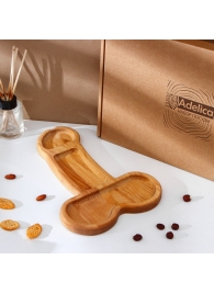 Деревянное блюдо для подачи в форме члена (32,5 х 20 х 1,7 см) - Сима-Ленд - купить с доставкой в Евпатории