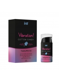 Жидкий вибратор Vibration Cotton Candy с ароматом сахарной ваты - 15 мл. - INTT - купить с доставкой в Евпатории