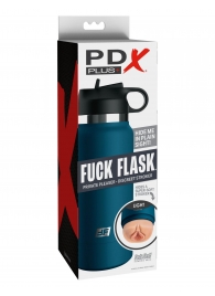 Мастурбатор-вагина в синей колбе F*ck Flask - Pipedream - в Евпатории купить с доставкой