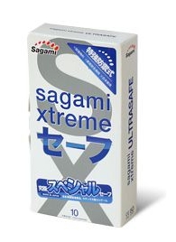 Презервативы Sagami Xtreme Ultrasafe с двойным количеством смазки - 10 шт. - Sagami - купить с доставкой в Евпатории