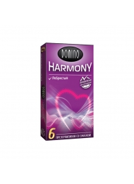 Презервативы с рёбрышками Domino Harmony - 6 шт. - Domino - купить с доставкой в Евпатории