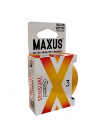 Презервативы анатомической формы Maxus Sensual - 3 шт. - Maxus - купить с доставкой в Евпатории