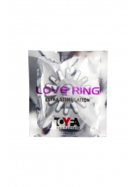 Прозрачное гелевое эрекционное кольцо с шипиками - Toyfa Basic - в Евпатории купить с доставкой