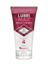 Интимный гель-смазка на водной основе Lubrimax Magic Cherry - 75 мл. - ИнтелБИО - купить с доставкой в Евпатории