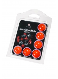 Набор из 6 шариков с массажным маслом Brazilian Balls с ароматом ягод - Secret Play - купить с доставкой в Евпатории