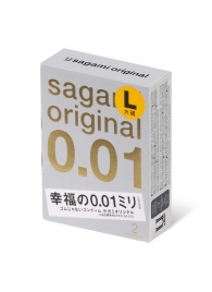 Презервативы Sagami Original 0.01 L-size увеличенного размера - 2 шт. - Sagami - купить с доставкой в Евпатории