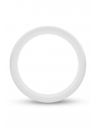 Белое люминесцентное эрекционное кольцо Silicone Glo Cock Ring - Blush Novelties - в Евпатории купить с доставкой