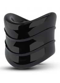 Черное эрекционное кольцо на мошонку Beef Ball Stretcher Snug X Long - Blush Novelties - в Евпатории купить с доставкой