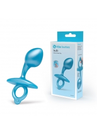 Голубая анальная пробка для массажа простаты Bulb Silicone Prostate Plug - 10,7 см. - b-Vibe - в Евпатории купить с доставкой