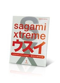 Ультратонкий презерватив Sagami Xtreme SUPERTHIN - 1 шт. - Sagami - купить с доставкой в Евпатории