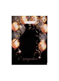 Пакет с вырубной ручкой и принтом в виде шариков (30х40 см) - Сима-Ленд - купить с доставкой в Евпатории