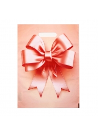 Пакет с принтом в виде банта с вырубной ручкой (30х40 см) - Сима-Ленд - купить с доставкой в Евпатории