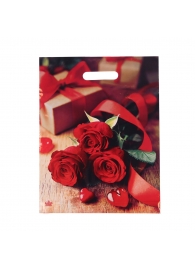 Пакет с принтом в виде роз (31х40 см) - Сима-Ленд - купить с доставкой в Евпатории