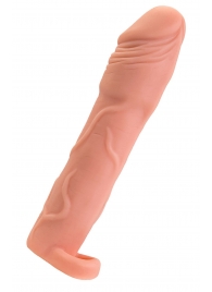 Телесная удлиняющая насадка с подхватом - 19 см. - ToyFa - в Евпатории купить с доставкой