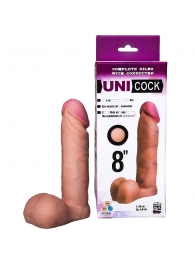 Фаллическая насадка для страпона UNICOCK 8  - 20 см. - LOVETOY (А-Полимер) - купить с доставкой в Евпатории