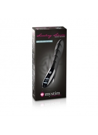 Вибратор с электростимуляцией Sizzling Simon Black Edition - 27 см. - MyStim - купить с доставкой в Евпатории