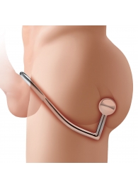 Кольцо на пенис с анальным стимулятором Stainless Steel Anal Hook   Cock Ring - BlueLine - в Евпатории купить с доставкой