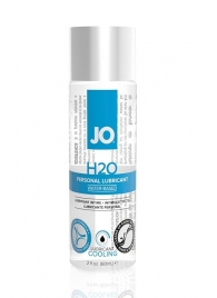 Охлаждающий лубрикант на водной основе JO Personal Lubricant H2O COOLING - 60 мл. - System JO - купить с доставкой в Евпатории