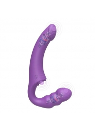 Фиолетовый безремневой страпон Straples Strap-On Dildo - Erokay - купить с доставкой в Евпатории