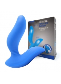 Синий вибромассажер простаты 3,5’’ Curve P-spot Massager - 12 см. - Erokay - в Евпатории купить с доставкой