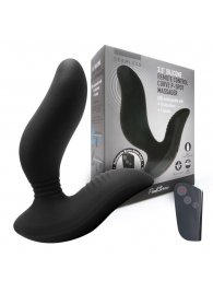 Черный вибромассажер простаты 3,5’’ Remote Control Curve P-spot Massager - 12 см. - Erokay - в Евпатории купить с доставкой