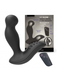 Черный вибромассажер простаты 3,5’’ Remote Control P-spot Massager - 12,5 см. - Erokay - в Евпатории купить с доставкой