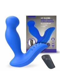 Синий вибромассажер простаты 3,5’’ Remote Control P-spot Massager - 12,5 см. - Erokay - в Евпатории купить с доставкой