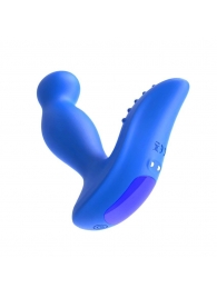 Синий вибромассажер простаты 3,5’’ Remote Control P-spot Massager - 12,5 см. - Erokay - в Евпатории купить с доставкой