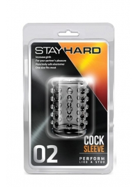 Прозрачная насадка на пенис с шишечками STAY HARD COCK SLEEVE 02 CLEAR - Blush Novelties - в Евпатории купить с доставкой