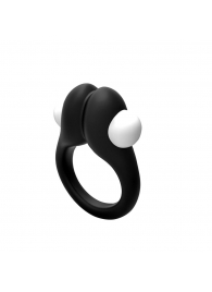 Черное эрекционное кольцо Zippy Vibrating Ring With Bullet - Adrien Lastic - в Евпатории купить с доставкой