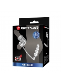 Прозрачная насадка на пенис и мошонку с анальным стимулятором Rilley - Baile - в Евпатории купить с доставкой