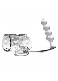 Прозрачная насадка на пенис и мошонку с анальным стимулятором Rilley - Baile - в Евпатории купить с доставкой