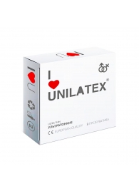 Ультратонкие презервативы Unilatex Ultra Thin - 3 шт. - Unilatex - купить с доставкой в Евпатории