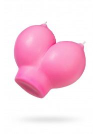 Розовая свеча «Сиськи» - 150 гр. - Pecado - купить с доставкой в Евпатории